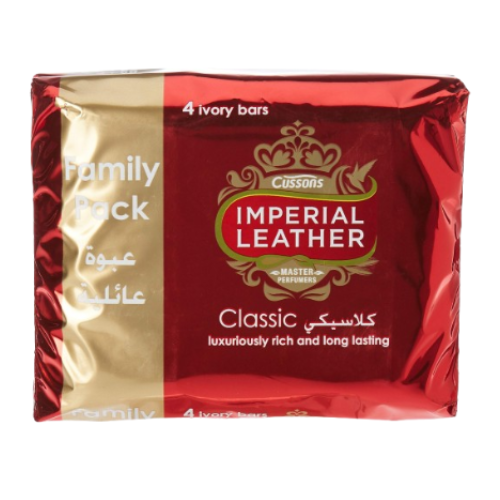 صابون إمبريال ليذر الكلاسيكي، 4 × 175 جم